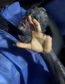 Alien hand fingers chopped